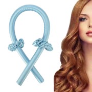 Hitzefreie Haar-Lockenwickler - Holen Sie sich schöne Locken ohne Hitze - Blau