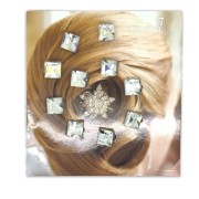 * Haarschmuck Kristalle / Hair Diamonds  (10 Stck)