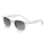 Weiße Wayfarer Sonnenbrille