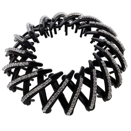 Pferdeschwanz Haarspirale - Silber