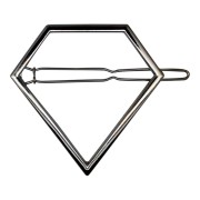 SOHO Pyramid Metal Hair Clip, Haarspange -  Silber