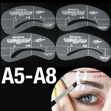 Eyebrow Stencils, Augenbrauen Schablone (A5-A8)