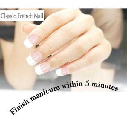 Gold Finger French Nail Tips - 100 Stk.