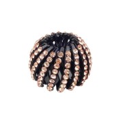 Mille Ponytail Spirale mit Strass - Vogel -Nest -Haarclip - Rosaguld