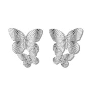 Chris Rubin - Schmetterlinge Schmetterlinge Ohrringe - Silber