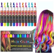 Haarkreide - Haarkreide Farbstift - 12 Farben