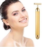 Gold Gesichtsmassagen - T -Bär Beauty Lifter Vibration - Anti -Falten -Massagewalze -